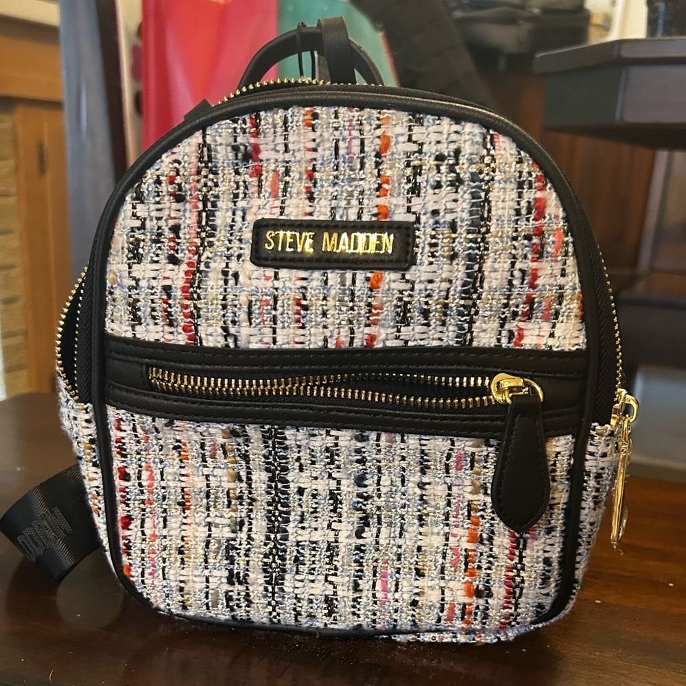 Steve Madden Multi-Colored Backpack/Purse